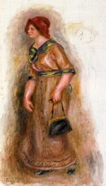 Woman with bag 1906